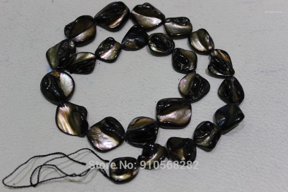 

beautiful Freshwater shell necklace 13-17mm 35cm DIY materials1