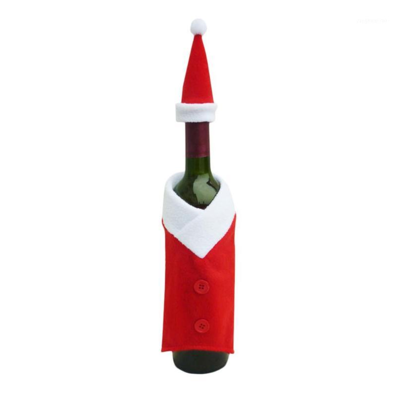 

Christmas Decorations Lapel Bottle Clothing + Hat 1set #BW1