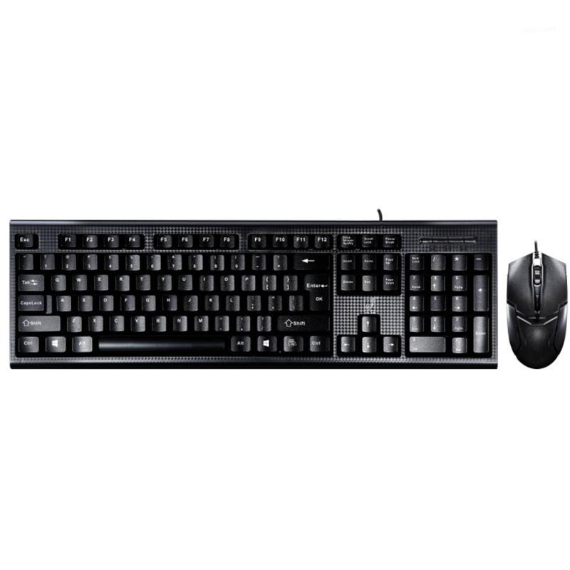 

New Hot Keyboard Mouse Set Wired Universal for Home Office Computer Desktop PC1