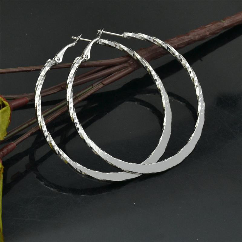 

Hoop Earrings for women Big shiny circle gold plated New Fashion Jewellery Accessories Wholesale Gifts for Young Ladies Earrings