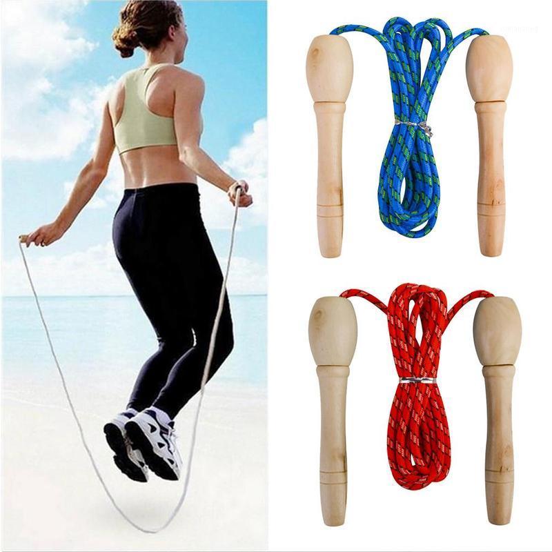 

1 Pcs Wooden Handle Skipping Rope Sports Fitness Jumping Rope Student-specific Skipping Cotton Long Jump1