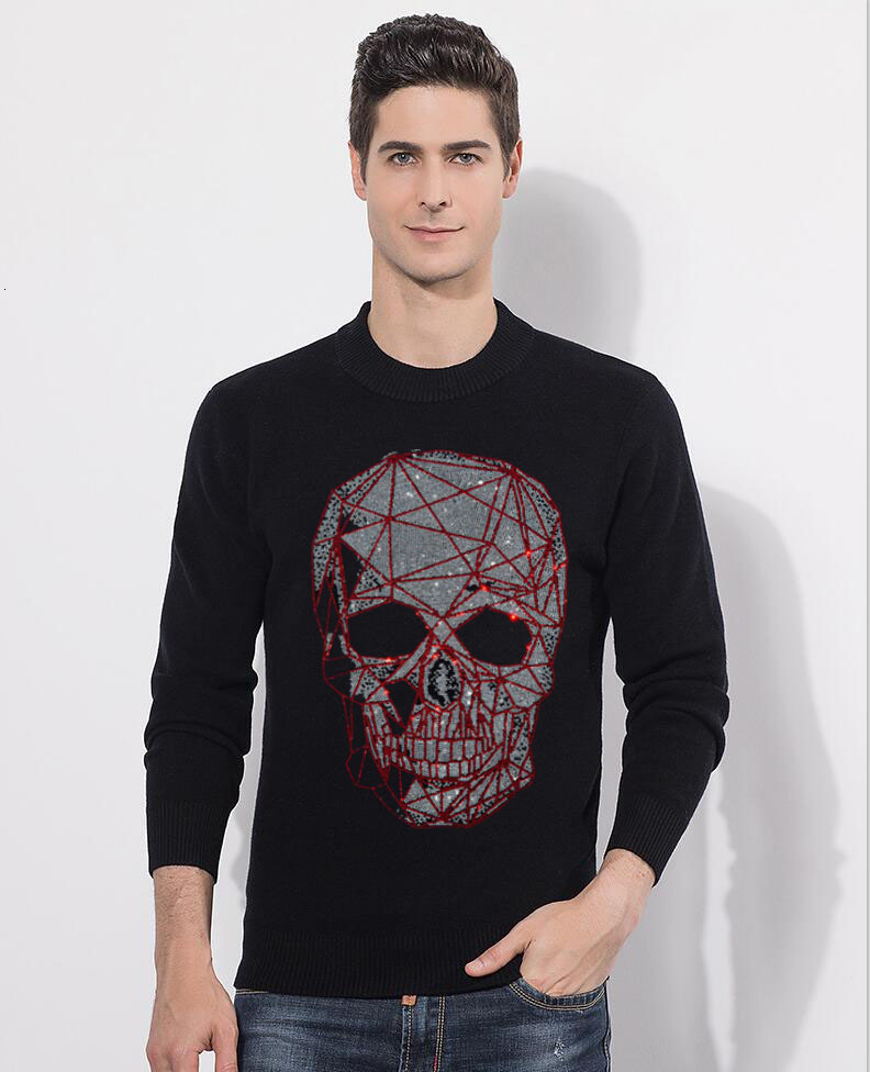 

2021 New Mens Cotton Diamond Stone Sweater Stretch Jumper m l xl 2xl Pjcv, As shown