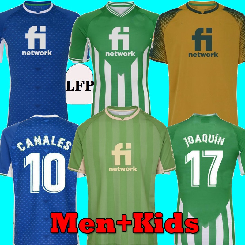 

22 23 real Betis soccer Jerseys JOAQUIN B.Iglesias camiseta de futbol Juanmi CANALES Fekir 2022 2023 special-edition football shirts copa DEL rey FINAL Men Kids, Blue
