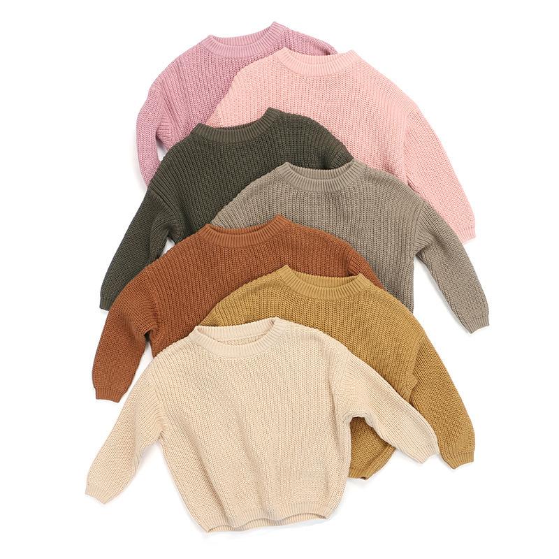 

2021 children Fall Winter Children Soft Warm Sweaters Baby Girls Clothes Knitted Pullover Jumpers Outfits Sweater