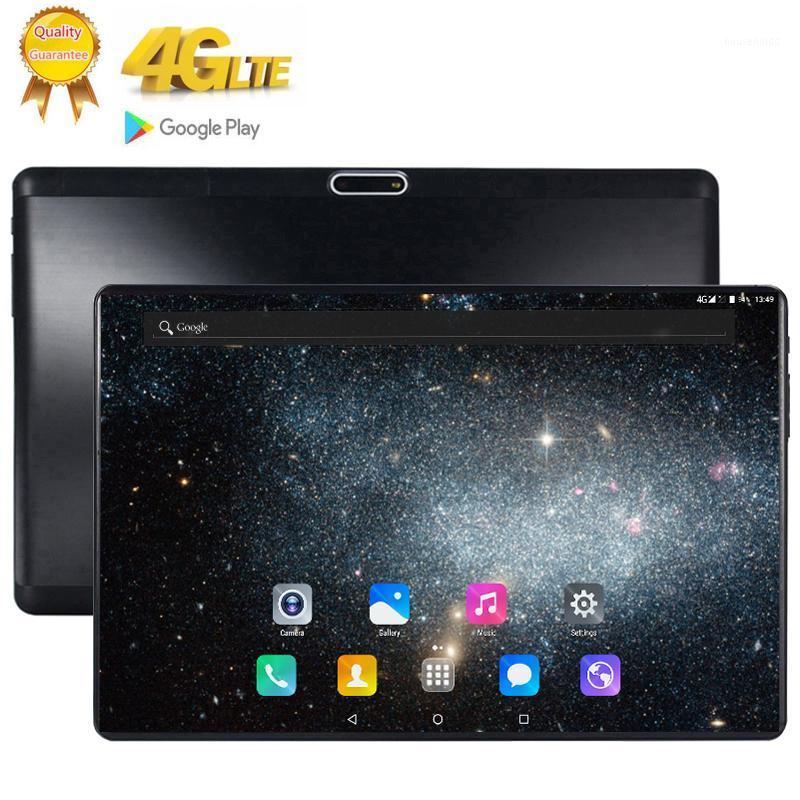 

Newest 10.1 Inch tablet Android 9.0 10 Core 8GB RAM 128GB ROM 3G 4G FDD LTE Wifi Bluetooth GPS Phone call Glass Screen Tablet pc1, Black