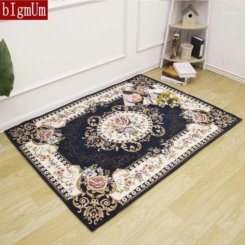 

European Rectangle Jacquard Carpet for Living Room Anti-slip Mats Doormat Kitchen Bedroom Floor Rug Hallway Area Rug1, Color no 14