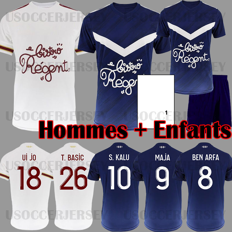 

20 21 Girondins de Soccer Jerseys MAJA BEN ARFA ADLI Bordeaux Football Shirt Bordeaux 2020 2021 White maillot Adult Kids Kit uniforms, Kids home