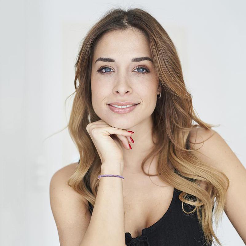 

Bangle Fashion Cubic Zirconia Tennis Bracelet & Adjustable Charming Diamond For Women Bridal Wedding Jewelry D4