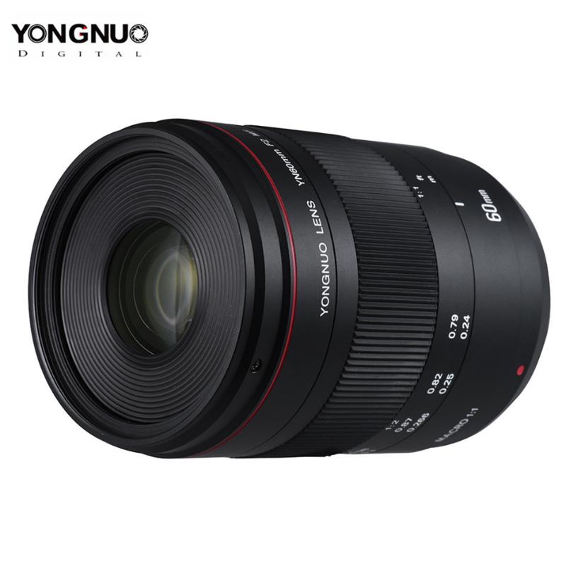 

YONGNUO YN60mm F2 MF Macro Lens 0.234m Manual Focus Macro Lens for Canon EOS 70D 5D2 5D3 600D DSLR Camera