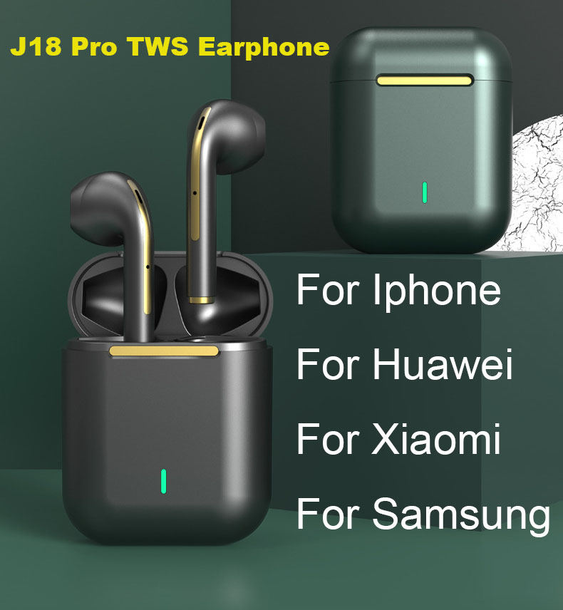 

Superior Quality J18 Pro TWS Bluetooth Earphones wireless Can be RENAMED Headphone HD Call HIFI Earphone GPS For Huawei Xiaomi Iphone