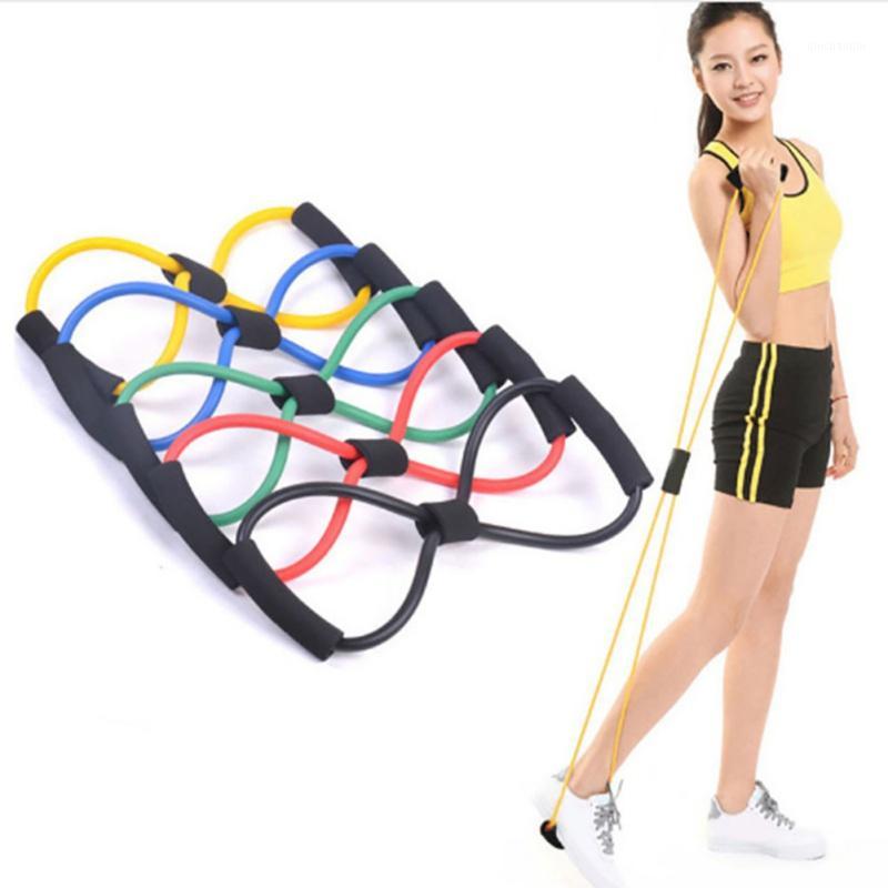 

Fitness Elastic Rubber Loop useful yoga belts Sports Rubber Band Tension Chest Harness Expander Pilates Fitness Belt1, Black
