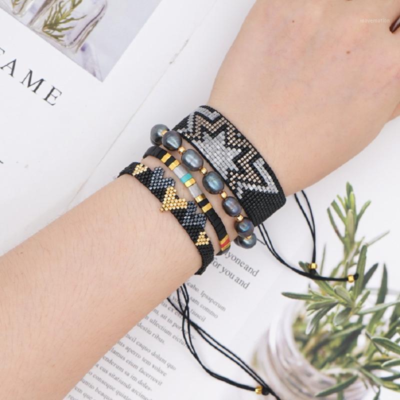 

Go2Boho Mexican Miyuki Bracelet For Women Freshwater Pearl Jewelry Tila Beads Pulseras Handmade Woven Heart Bracelets1