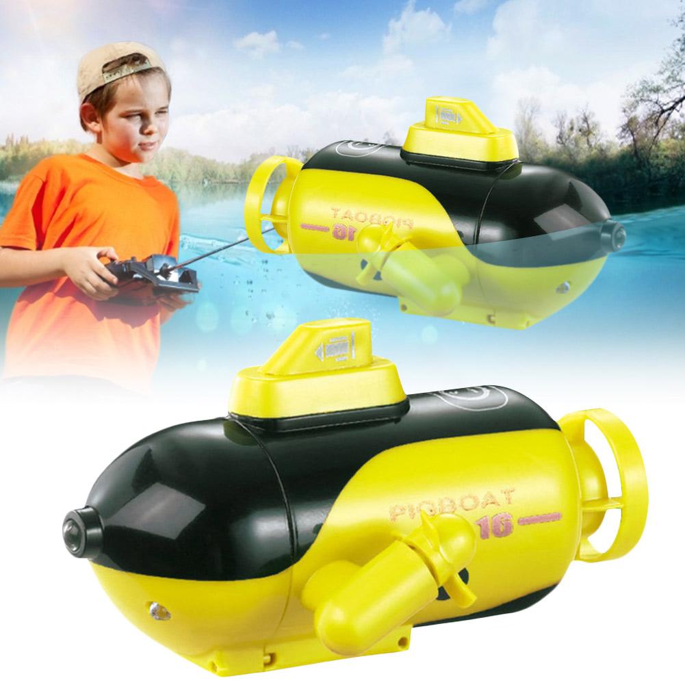 

Children Remote Control Submarine Boat Electric Ship Water Toy Intelligent Submarine Water Toy Electric Simulation Model Toy, Yellow