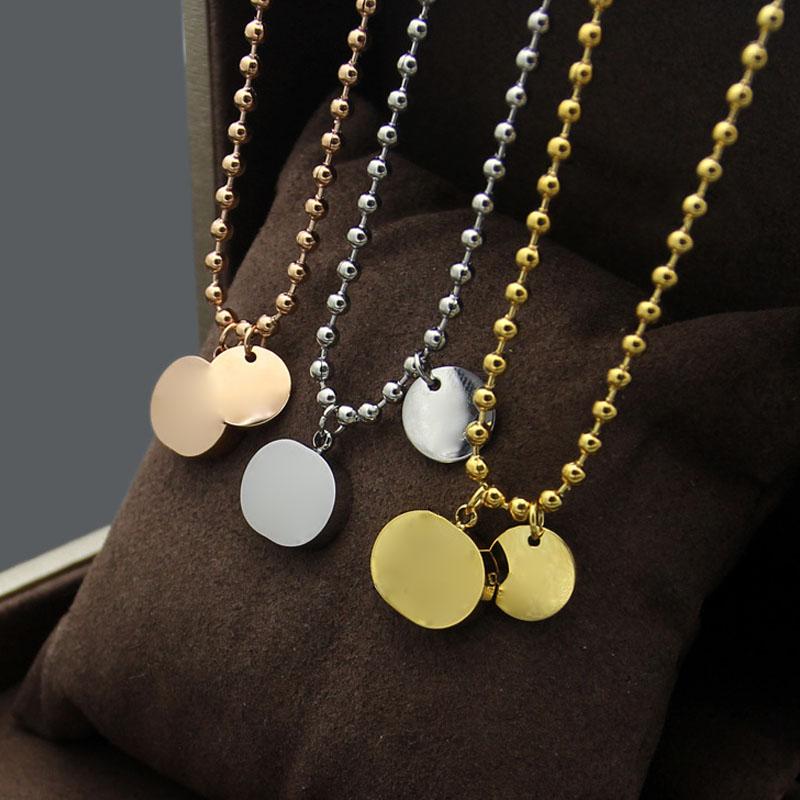 

Letter Necklace New Style for Women New Style Designer Jewelry Wholesale Stainless Steel Sweater Chain Fashion Gift Luxury Round