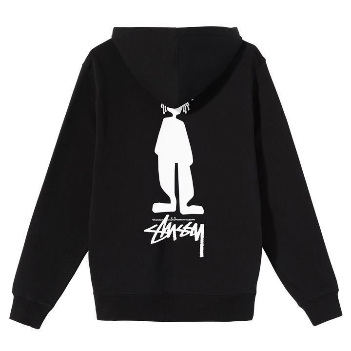 

Hooded pullover plus cashmere sweater casual warm jacket stu street ssy hoodies, Black