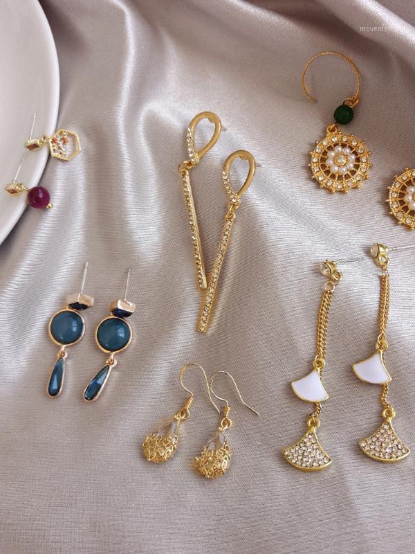 

S925 needle New Fashion Resin Drop Dangle Earrings Korean Pearls Jewelry Golden Plated Chain Tassel Earrings For Women Gifts1