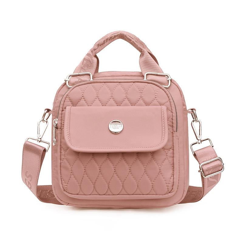 

2021 New Fashion ladies hand bags Nylon Small cross body bag Hot Woman Brand Shoulder bags Multifunction sac bandouillere femme, Black