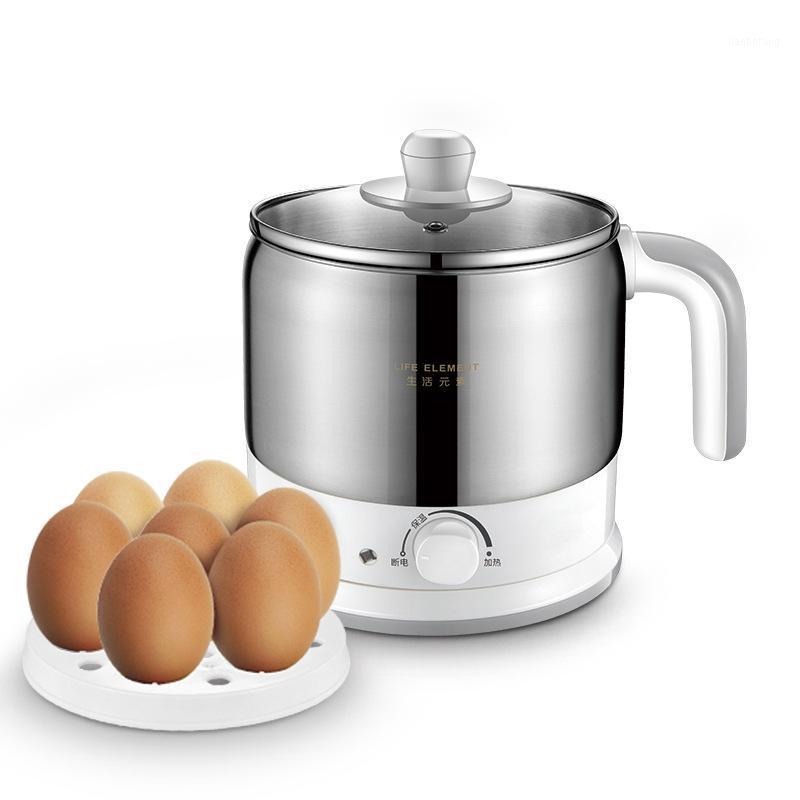 

Multi-functional Electric Cooker Hot Pot Cooking Noodles Boiled 1.2L Student Dormitory Mini Portable Travel Hotpot Egg Boiler1