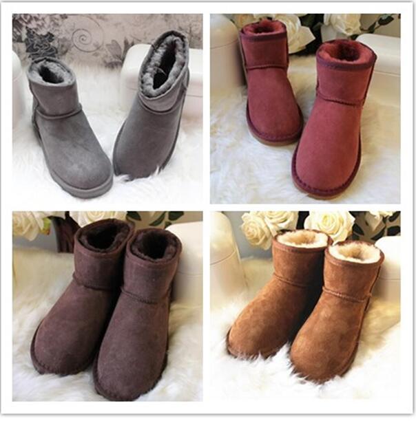

Hot sell AUSG classical Short Mini style 5854 women snow boots keep warm boot fashion Light skin womens booties winter shoes 17 color choose, Choose you like photo