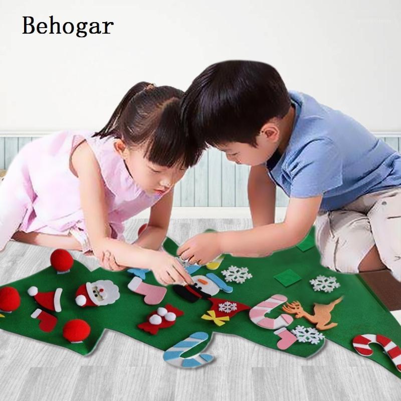 

Behogar DIY Felt Christmas Tree Decoration Xmas Party Wall Hanging Ornament for Kids Gift Toys Home Office Shop Window Decor1