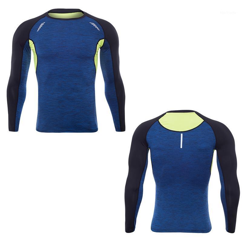 

2020 New Long Sleeve Running T-shirt Men Snake Compression Men' T shirt Quick Drying Fitness Tight Shirts Sport Top1, Black