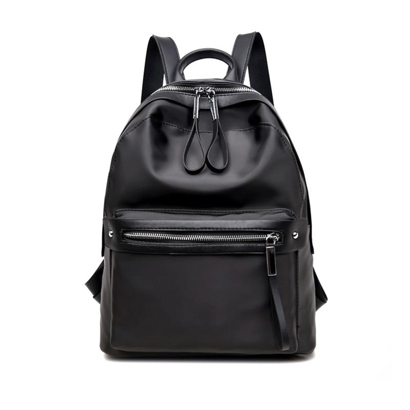 

Hot High Quality Black Sports Bag Zipper Shoulder Bag Fitness Women Backpacks PU Leather Backpacks Running, Black color