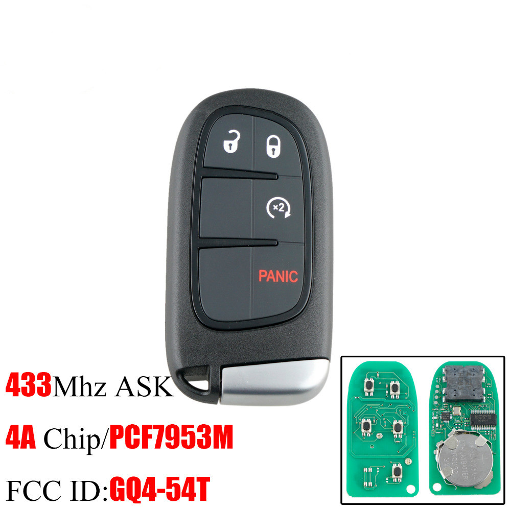 

Jeep Remote Key 3+1Buttons 4A Chip