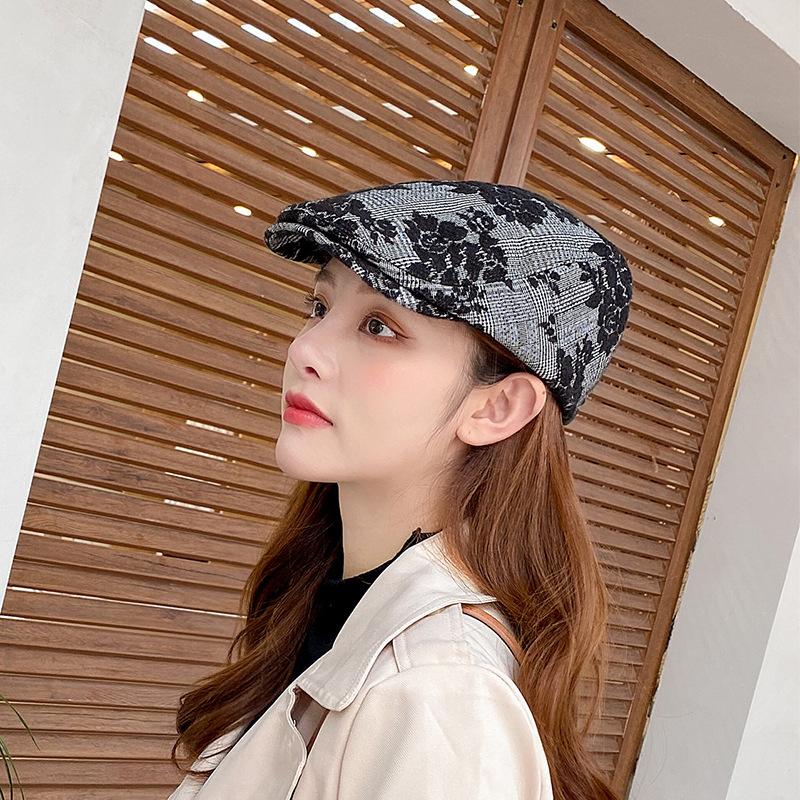 

New Korean fashion spring and summer lace forward cap, Forward cap orange