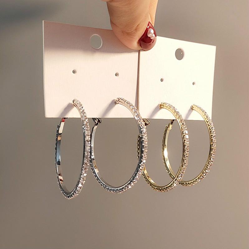 

South Korea's Dongdaemun New Exaggerated Big Circle Earrings Earrings Simple Temperament Wild