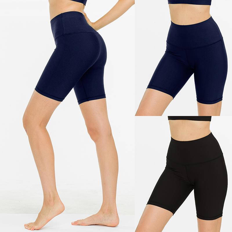 

LOOZYKIT Women High Waist Energy Seamless Yoga Shorts Bike Cycling Shorts Push Up Hip Gym Fitness Sports Leggings Summer, Dark blue