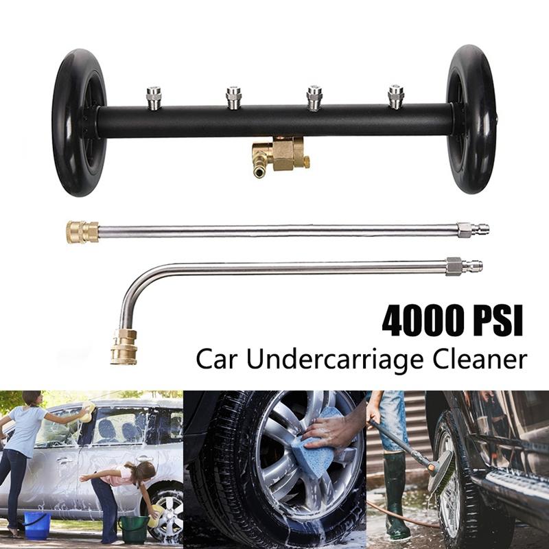 

Car Undercarriage Cleaner,16 Inch High Pressure Washer Garden Cleaning Machine with 2 Extension Wand,4000 PSI