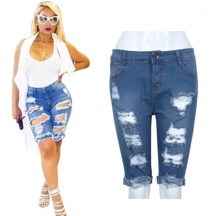 

woman jeans high waist Hot!!! Elastic Jeans Mujer Sexy Women Girl Elastic Hole Leggings Short Pants Denim Shorts Ripped 9.171, Blue