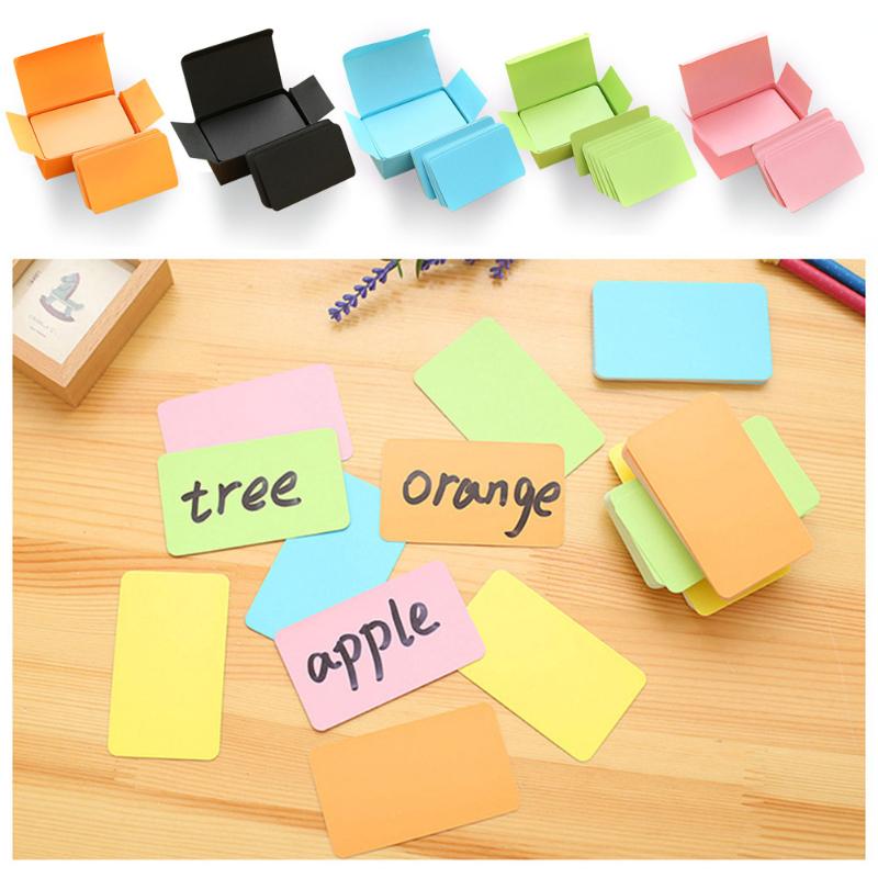 

1 Box Thickened Blank Cards Business Cards Memo Message Card Sticky Note Set Bookmarks Postcard DIY Gift Party Decoration