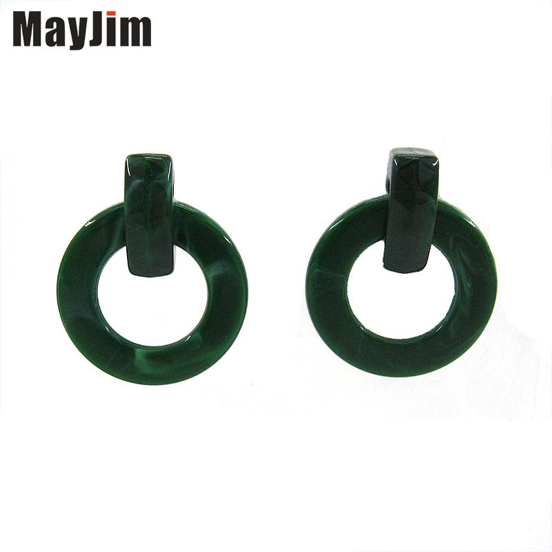 

MayJim Fashion 2020 female Natural pattern Acrylic Big earrings personality vintage exaggerated earrings Jewelry Women