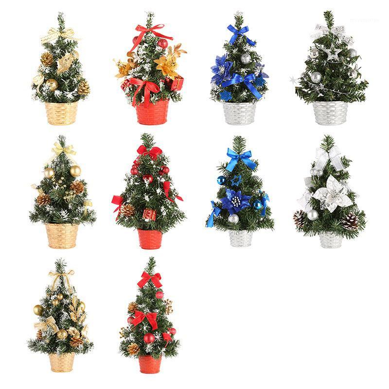 

20cm-40cm Mini Christmas Trees Xmas Decorations A Small Pine Tree Placed on Desktop Christmas Festival Ornaments Ship From USA1