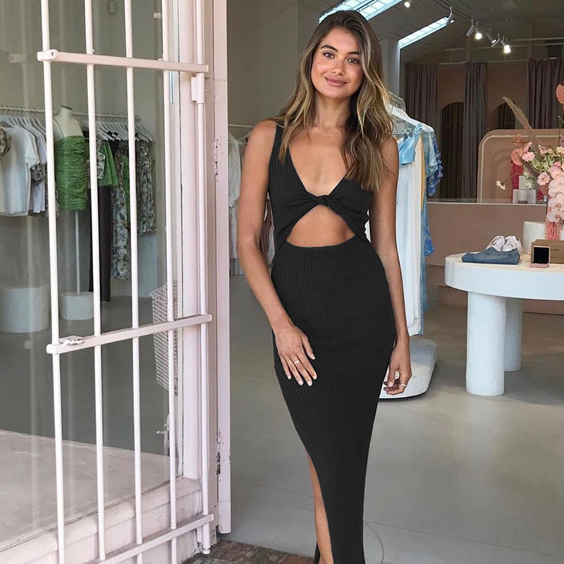 

Womens Sexy Night Club Fashion dresses evening wear party dress sexy sheer Collar Dress Print Clothes dressese summer slim long dress casual, Black