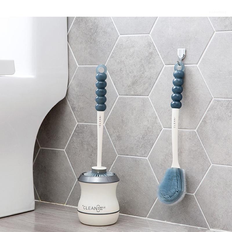

Creative Toilet Brush Bathroom Cleaning Brush with Base Wall-mounted Or Floor-standing Cleaning Set Bathroom Accessories1