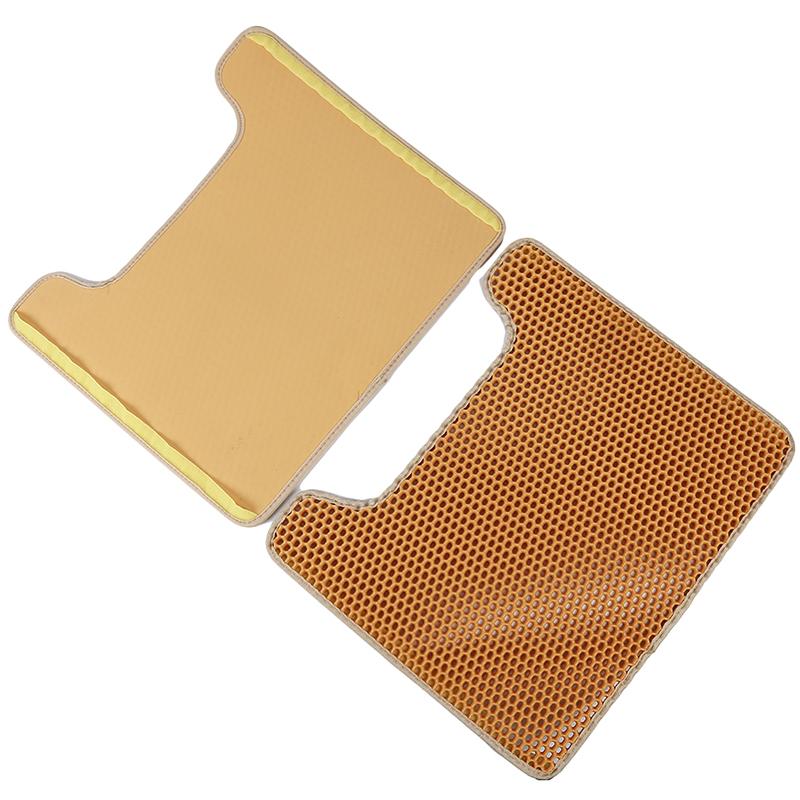 

Double-Layer U-shaped Cat Litter Mat EVA Anti Splash Cat Litter Trapper Mats With Waterproof Bottom Easy To Clean Bed Pad