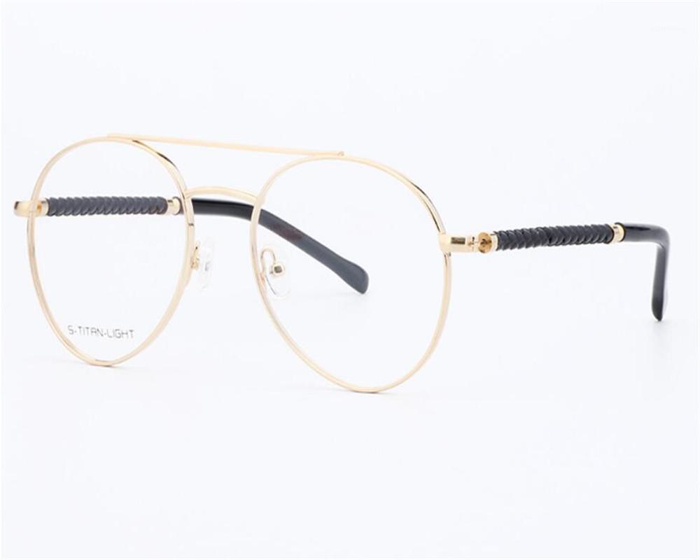 

MONGOTEN Unisex Fashion Alloy Full Rim Retro Progressive Multi-focal Lens Optical Eyewear Gold Silver See Near Far Reading Frame1