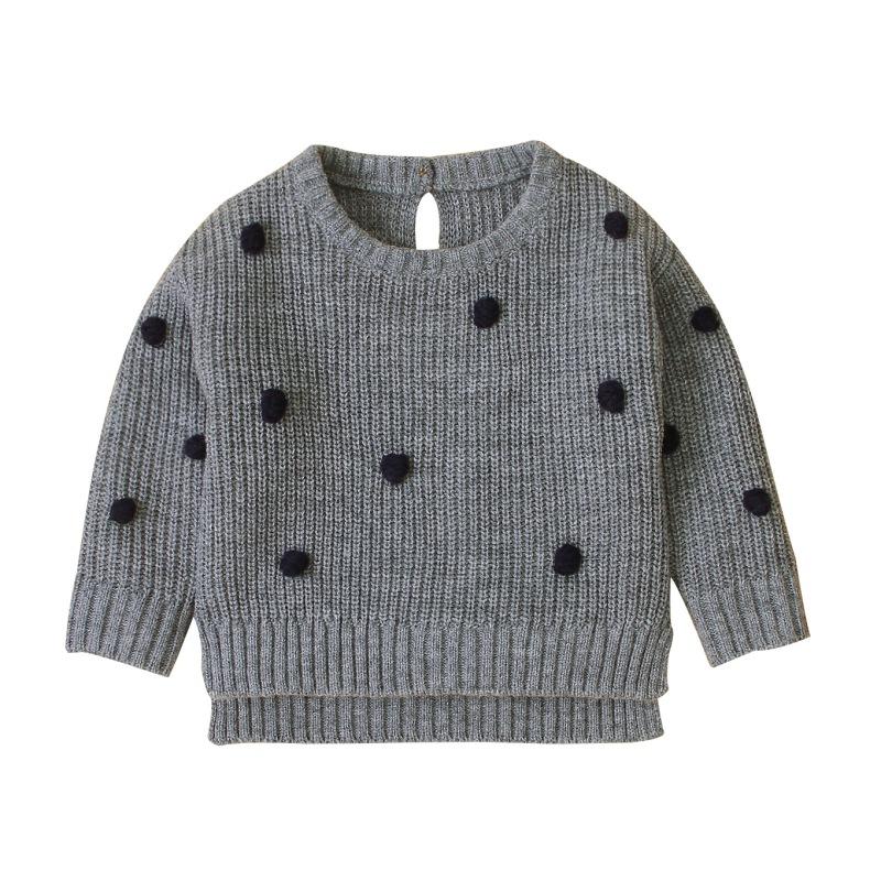 

Autumn Baby Girls Knitted Sweater Plush Ball Design Kid Sweaters Long Sleeve Top Toddler Cotton Casual Sweater Costume Blouse23