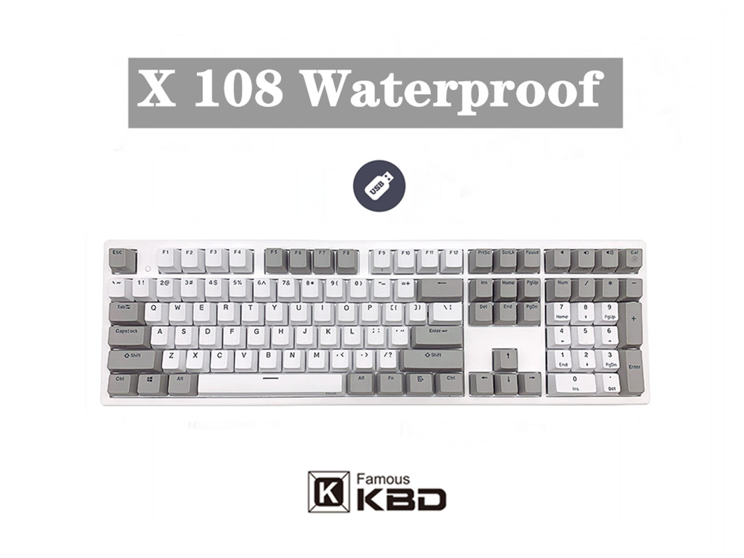 

Niz keyboard waterproof x87/x108 wired capacitive keyboard