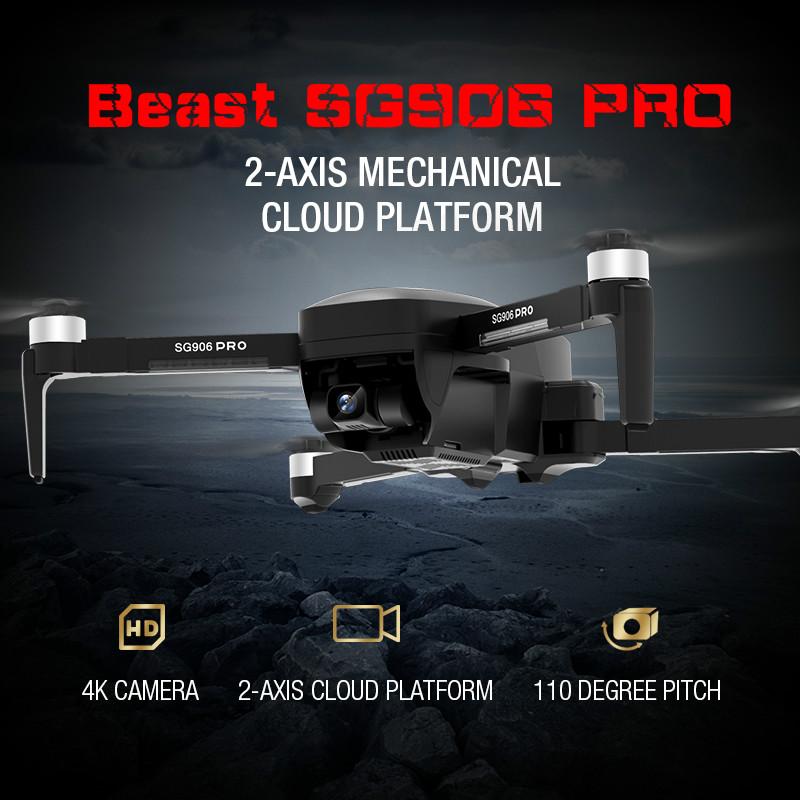 

Beast NEW SG906 Pro Drone 4KHD Mechanical Gimbal Camera 5G Wifi Gps System Supports TF Card Drones Distance 1.2km 25 Min
