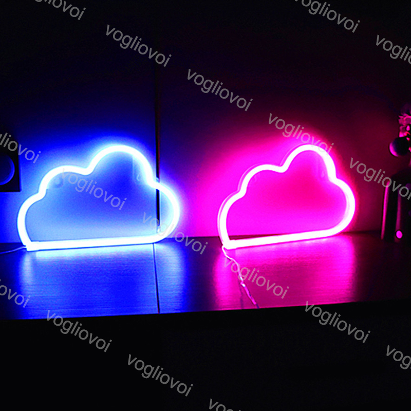 

Led Neon Sign Light SMD2835 Indoor Night Cloud Pink Red White Green Model Holiday Xmas Party Wedding Decorations Table Lamps