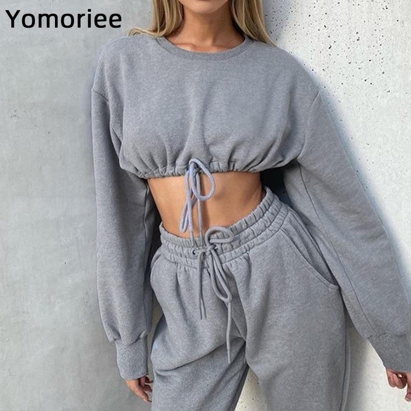 

Loose Stretchy Sportswear Women Solid Color Seamless High Rise Crop Top Yoga Set Gym Sport Workout Running Training Fitness, Orange