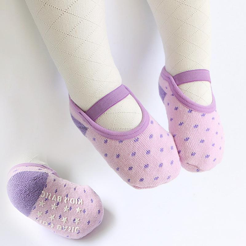 

Fashion Baby Floor Socks Girls Boys Cute Cartoon Non-slip Cotton Toddler Elastic Socks First Walker Shoes for Newborns 1-3 Years