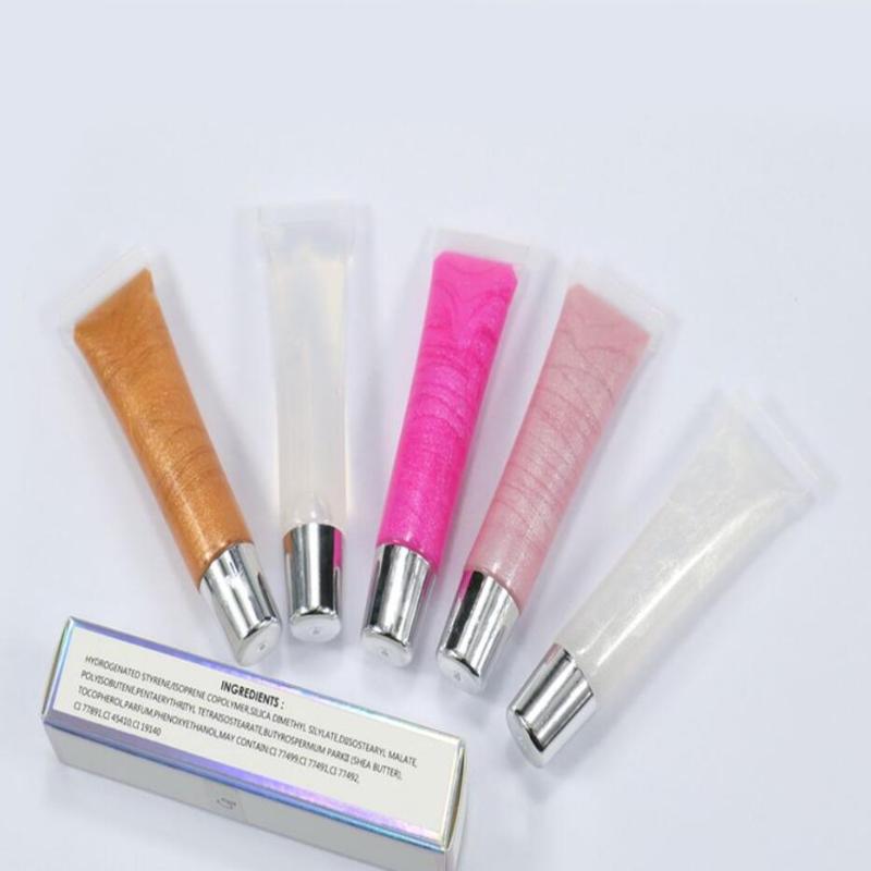 

Wholesale Makeup Lipgloss Base Private Label Cosmetics Transparent Gel Gloss Clear Lip Gloss Glitter Lip Oil, 50pcs private logo