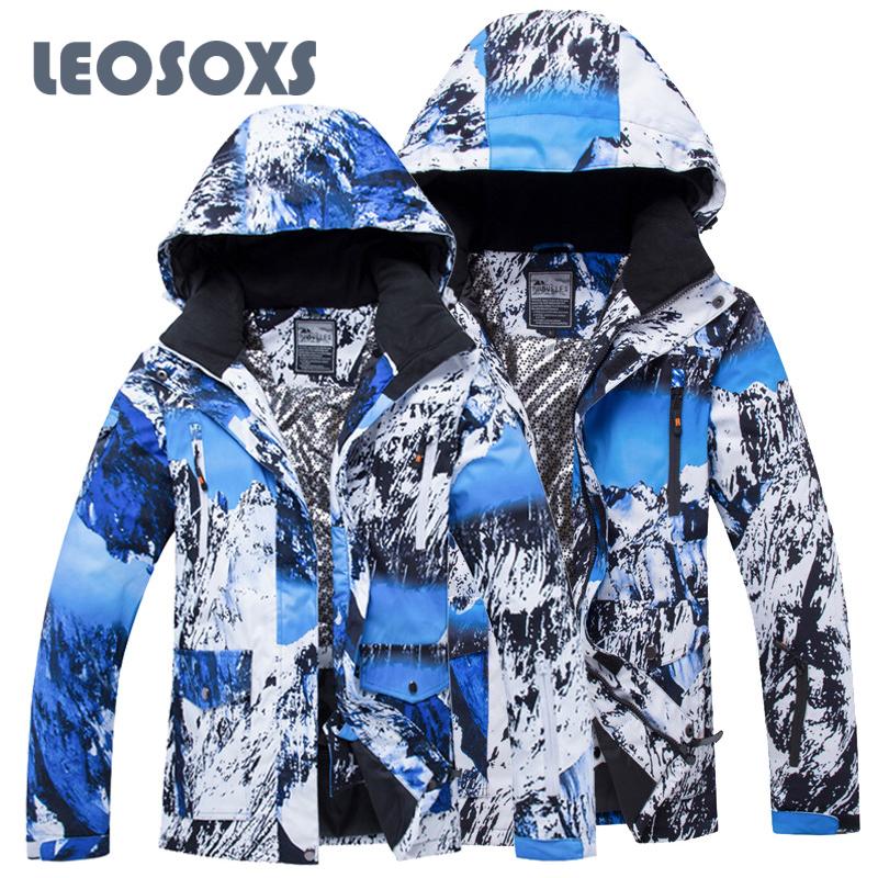 

LEOSOXS Snowboard Jacket Couple Windproof Waterproof Ski Jacket Breathable Snowsuit Warm Men And Women Alpine Ski Clothes, Jacket men