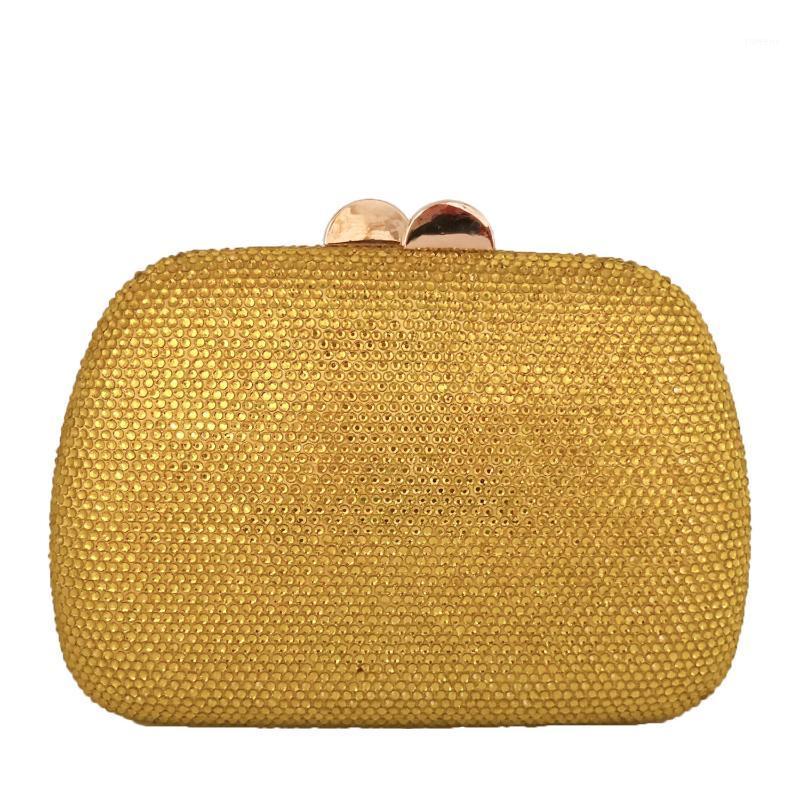 

Double Flower Women Yellow Crystal Purses Evening Bags Wedding Cocktail Ladies DIamond Handbags Bridal Rhinestones Clutch Bag1, Black