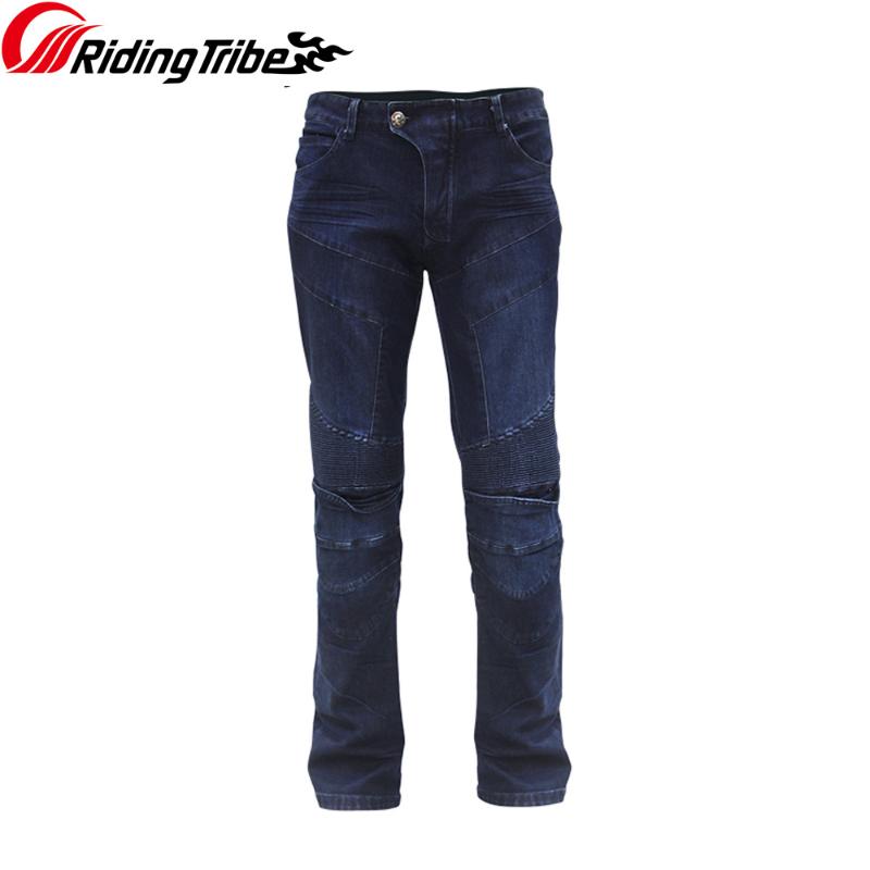 

Men Motorcycle Pants Motocross Off-road Racing Rider Jeans Riding Breathable Trousers with Kneepads Protective Clothing HP-03