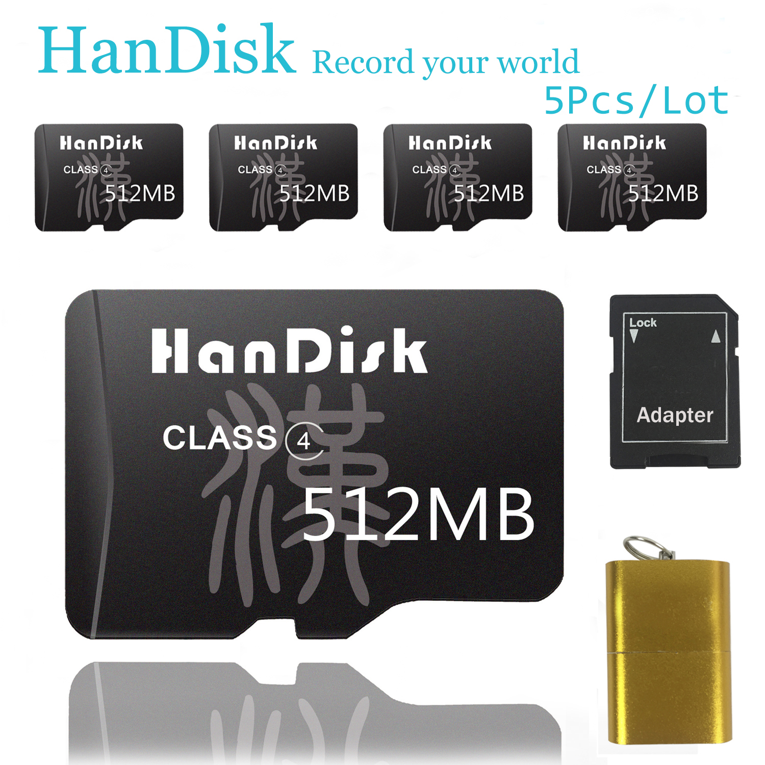 

HanDisk 5pcs Micro SD Card 512MB SLR Camera mini Memory Sd Card CE FCC Certificate 3 year warranty for cell phone